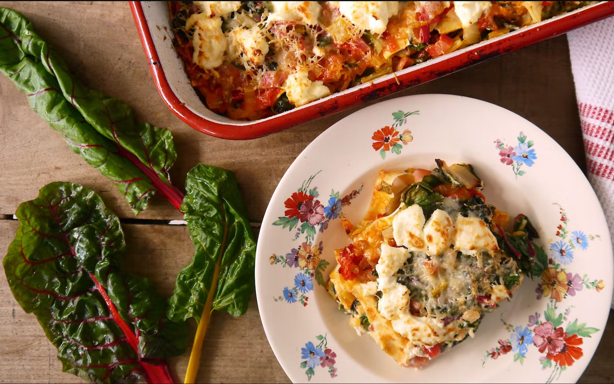 Lasagne met snijbiet en ricotta