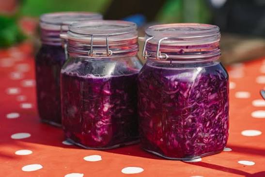 Zuurkool van rodekool en bieten